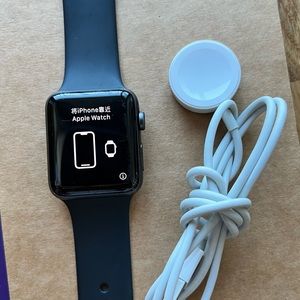 Apple Watch Series 3 42mm Aluminium Case with Sports Band S/M - Space Gray/Black